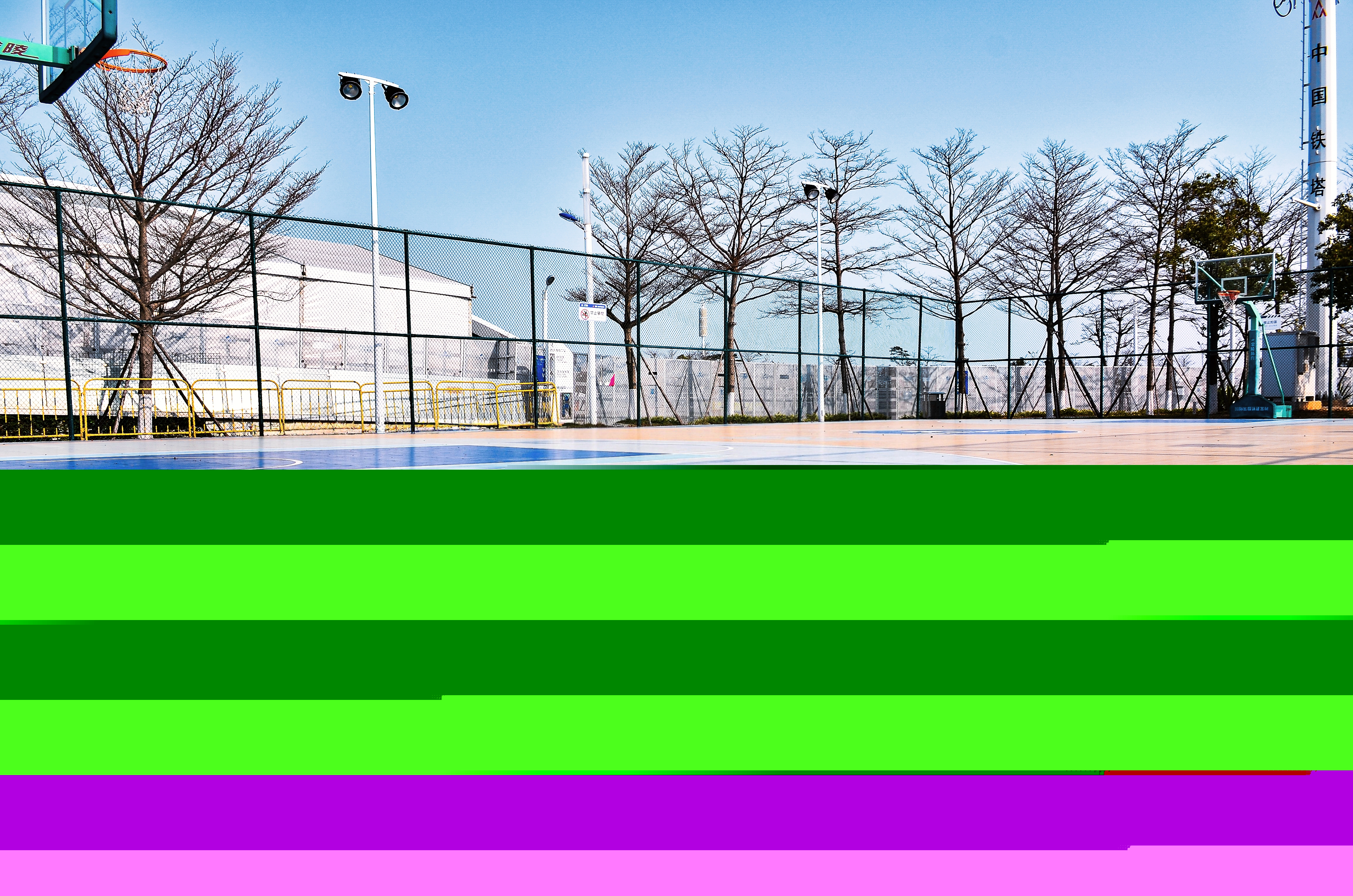 福建晉江第二體育中心戶外籃球場